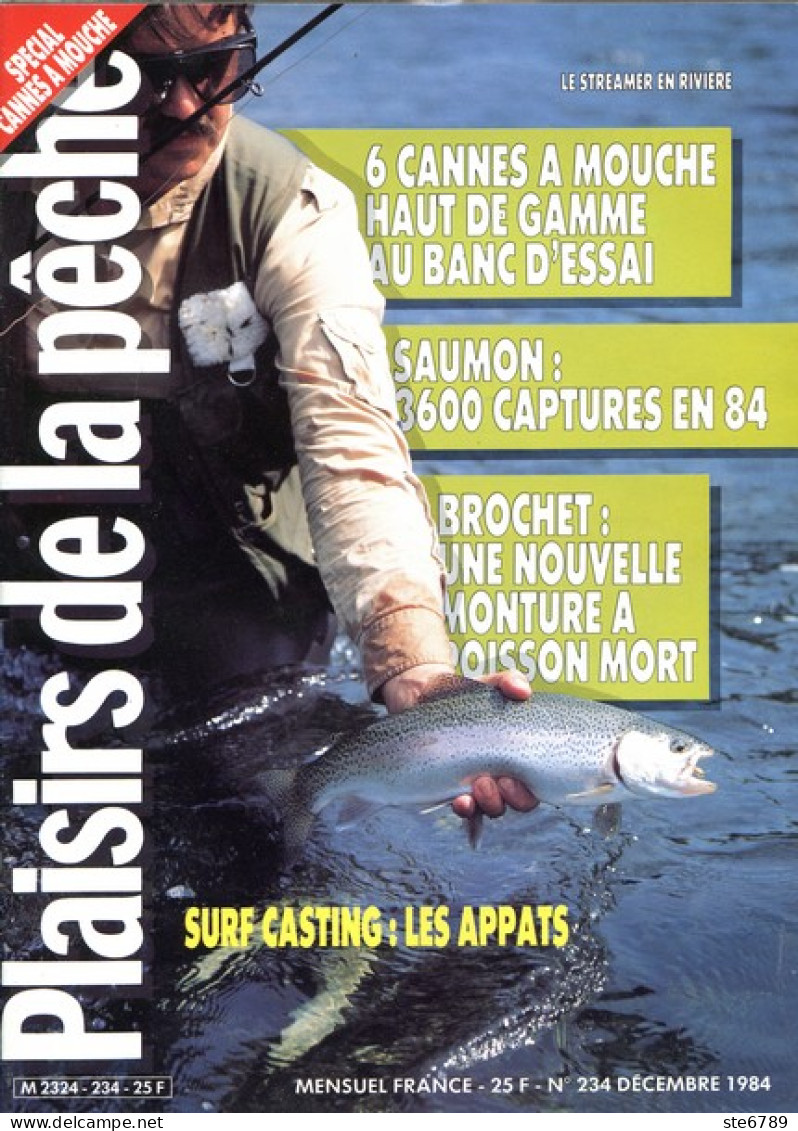 PLAISIRS DE LA PECHE N° 234 De 1984 Saumon Brochet Surf Casting - Jagen En Vissen
