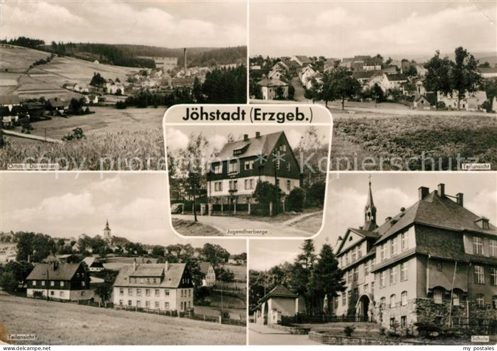 43347404 Joehstadt Duerrenberg Schule Jugendherberge  Panoramen Joehstadt - Jöhstadt