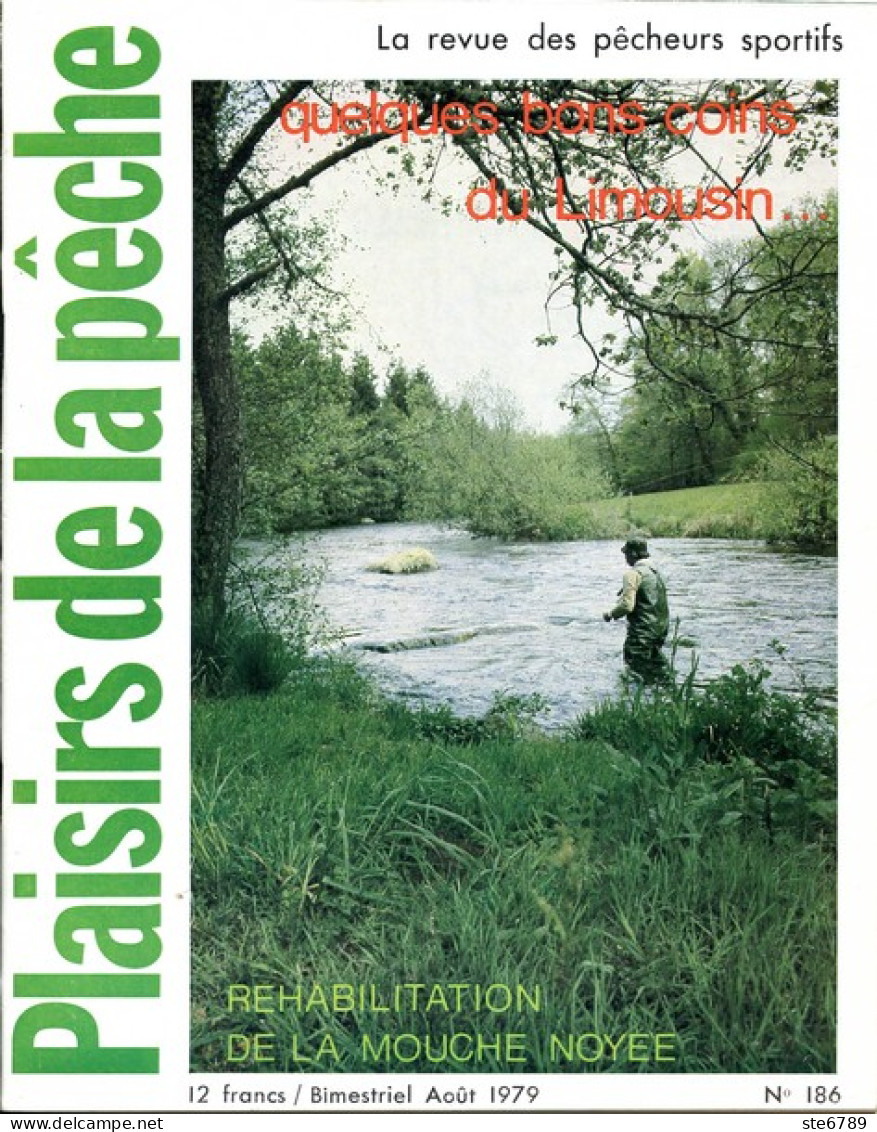 PLAISIRS DE LA PECHE N° 186 De 1979  Revue Des Pêcheurs Sportifs Bons Coins Limousin - Chasse & Pêche