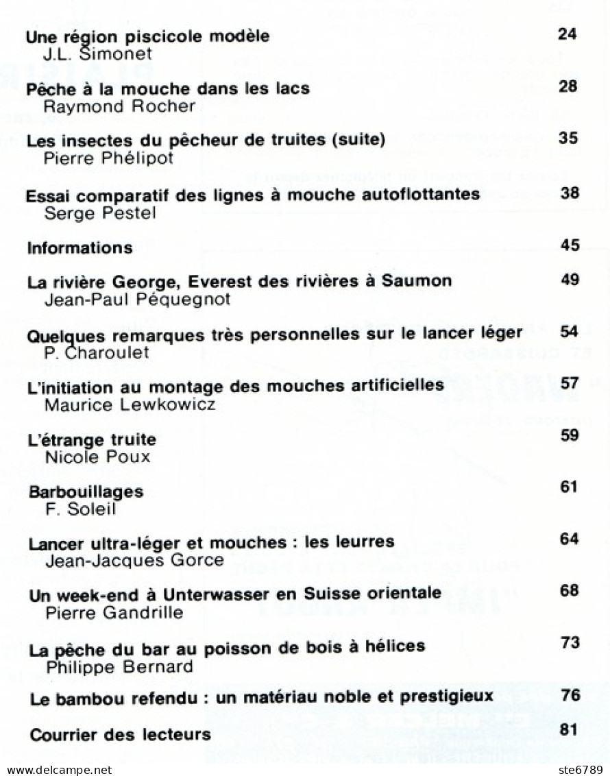 PLAISIRS DE LA PECHE N° 185 De 1979  Revue Des Pêcheurs Sportifs Week-end Suisse , Mouches Peche Lac - Chasse & Pêche