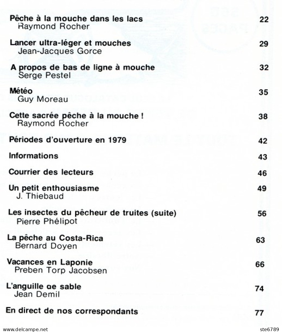 PLAISIRS DE LA PECHE N° 184 De 1979  Revue Des Pêcheurs Sportifs Peche A La Mouche En Lacs - Caza & Pezca