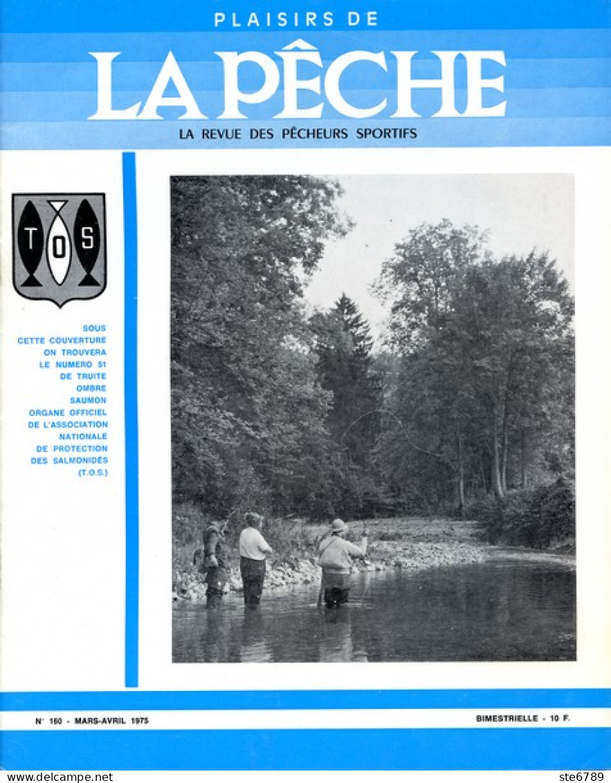 PLAISIRS DE LA PECHE N° 160 De 1975  Revue Des Pêcheurs Sportifs - Caccia & Pesca