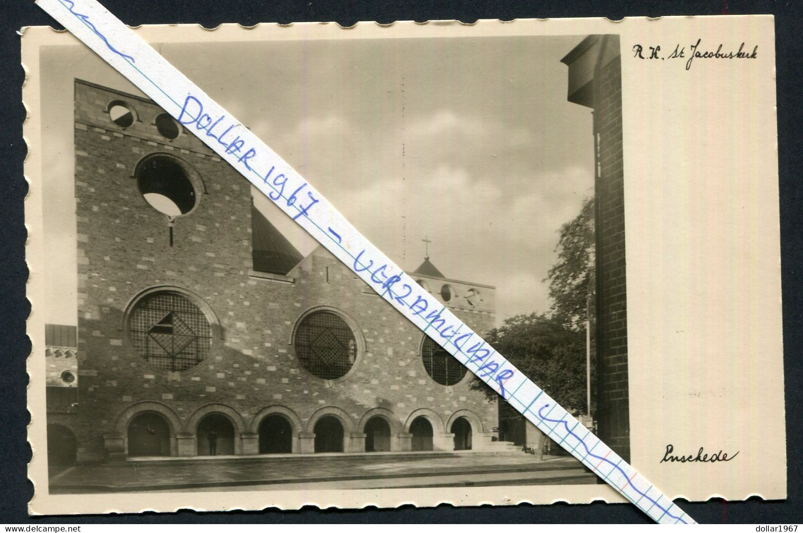 St. Jacobuskerk , Oude Markt 1, 7511 GA Enschede -  Not Used  -  2 Scans For Originalscan !! - Enschede