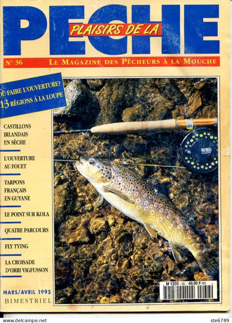 PLAISIRS DE LA PECHE N° 36  De 1995  Revue Des Pêcheurs - Hunting & Fishing