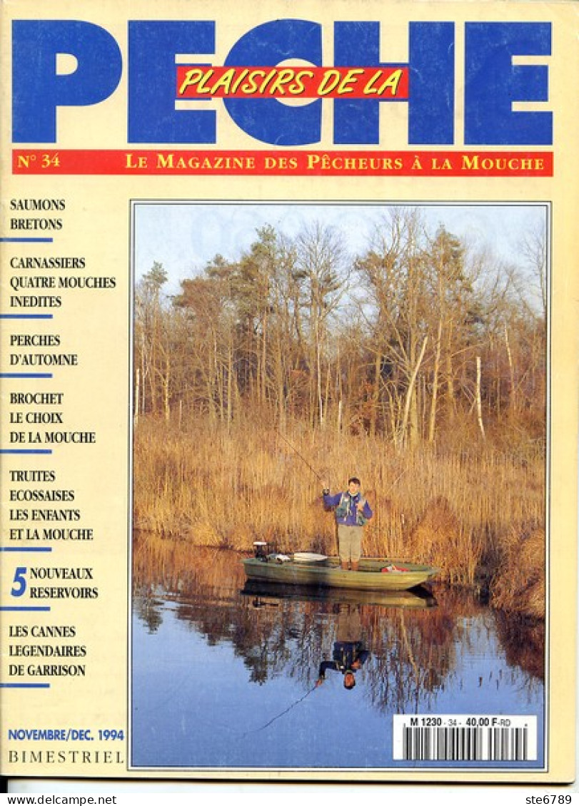 PLAISIRS DE LA PECHE N° 34  De 1994  Revue Des Pêcheurs - Jagen En Vissen