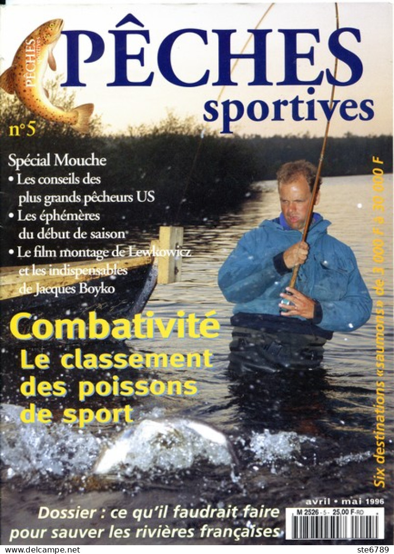 PECHES SPORTIVES N° 5 Revue Pêcheurs Peche 1996 - Chasse & Pêche