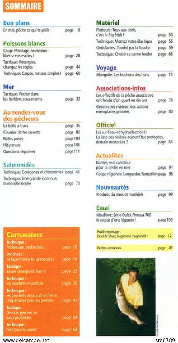 LE PECHEUR DE France N° 262 Pêche Carnassiers - Caccia & Pesca