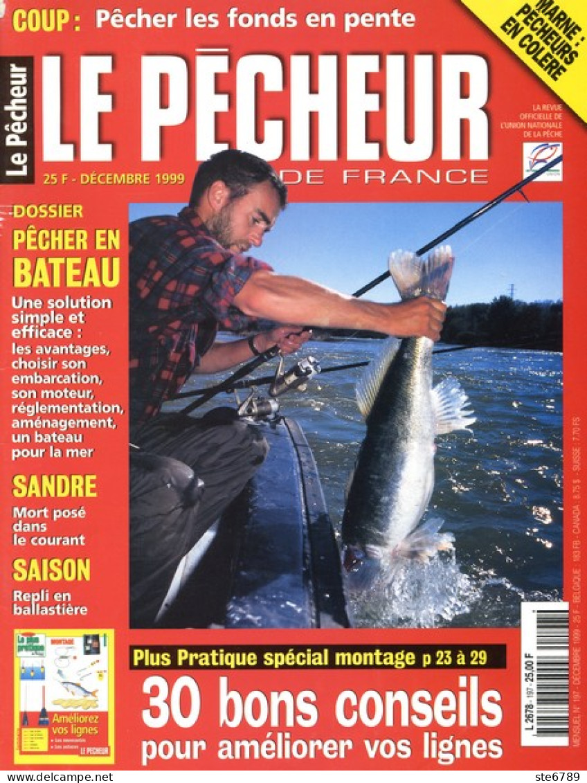 LE PECHEUR DE France N° 197  Pêche Bateau Poissons Technique - Caza & Pezca