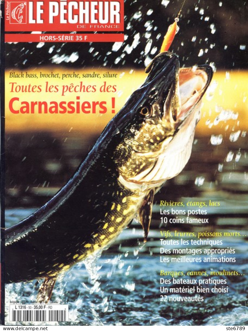 LE PECHEUR DE France N° 50 HORS SERIE Pêche  Poissons Carnassiers - Fischen + Jagen