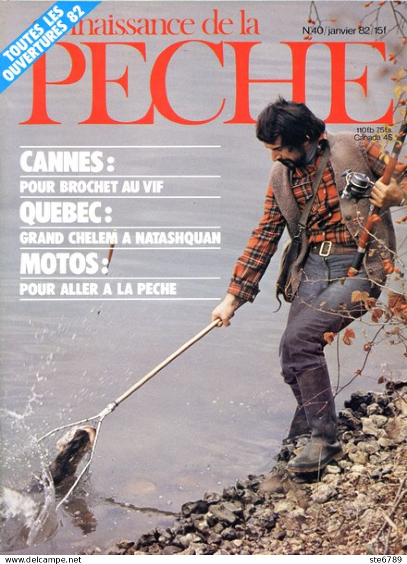 CONNAISSANCE DE LA PECHE N° 40 De 1982 - Chasse & Pêche