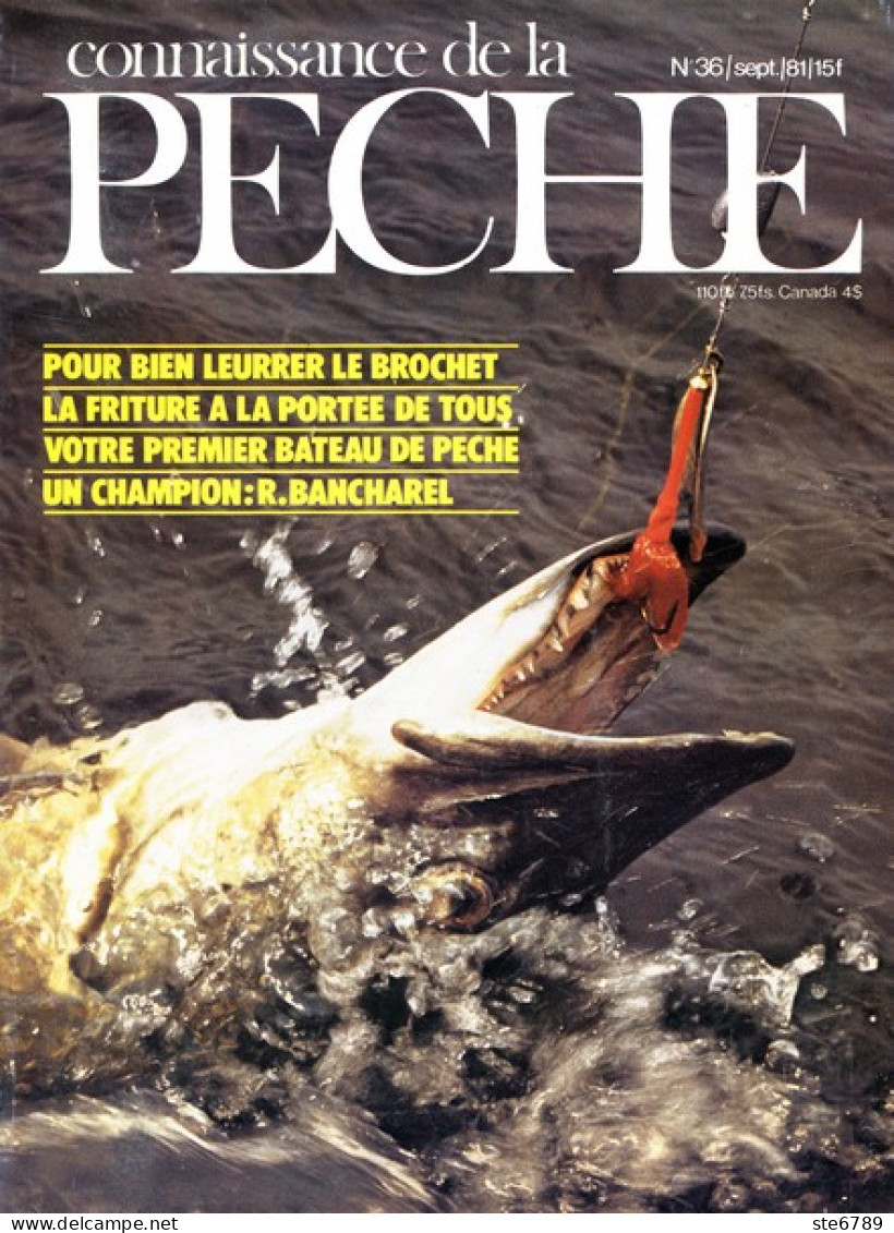 CONNAISSANCE DE LA PECHE N° 36 De 1981 - Fischen + Jagen