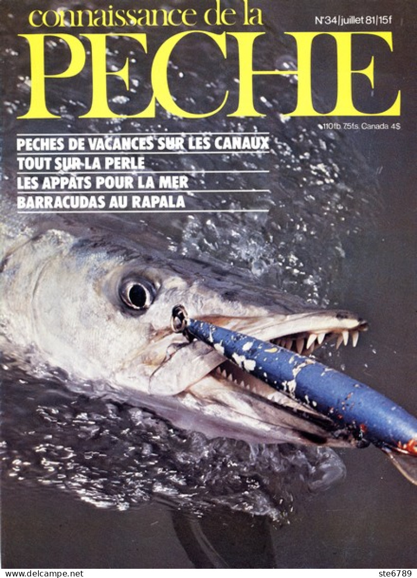 CONNAISSANCE DE LA PECHE N° 34 De 1981 - Chasse & Pêche
