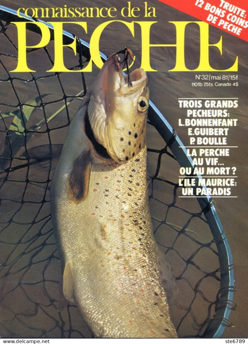 CONNAISSANCE DE LA PECHE N° 32 De 1981 - Fischen + Jagen