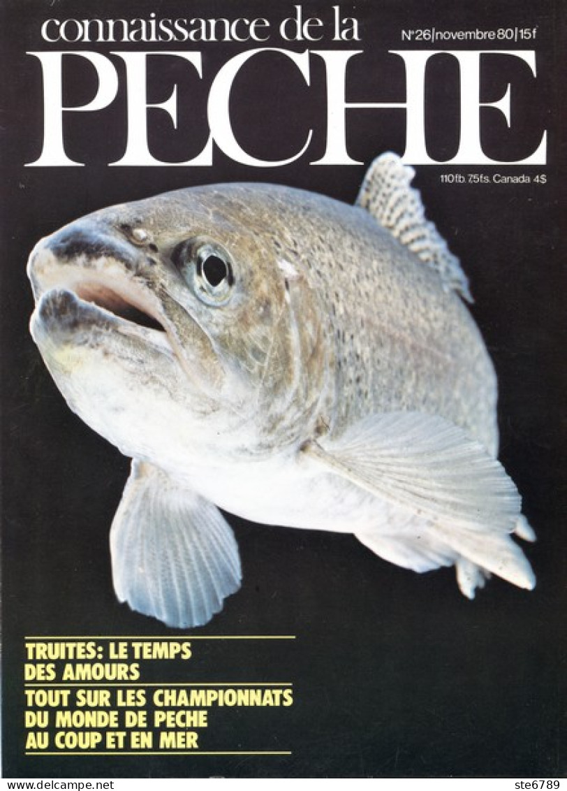 CONNAISSANCE DE LA PECHE N° 26 De 1980 - Chasse & Pêche