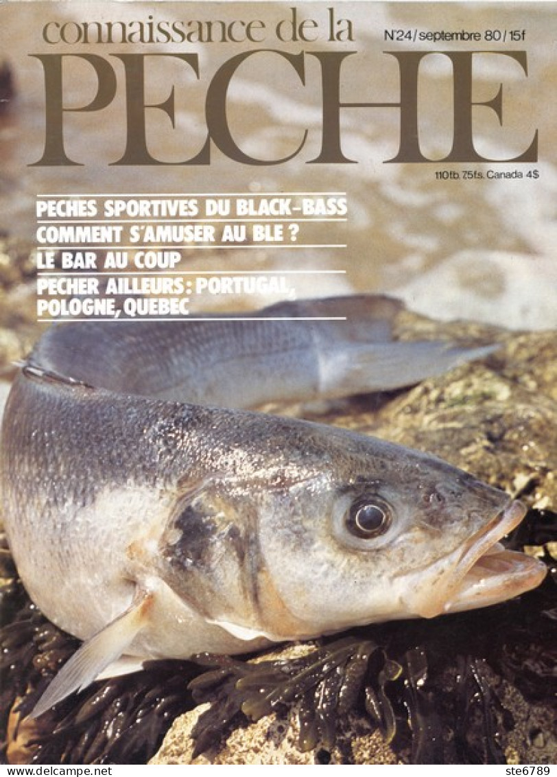 CONNAISSANCE DE LA PECHE N° 24 De 1980 - Chasse & Pêche