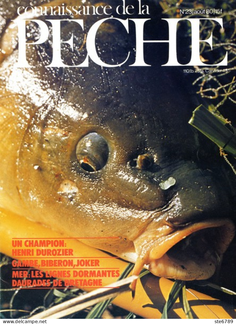 CONNAISSANCE DE LA PECHE N° 23 De 1980 - Fischen + Jagen