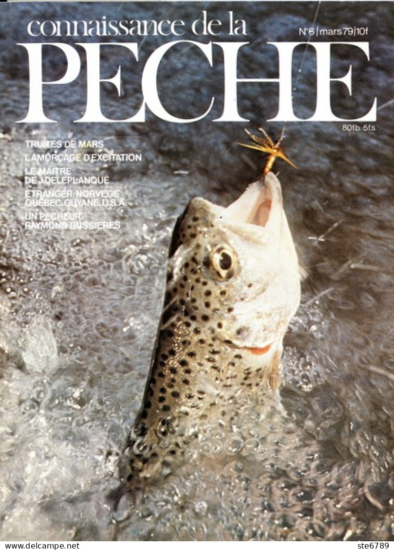 CONNAISSANCE DE LA PECHE N° 6 De 1979 - Chasse & Pêche