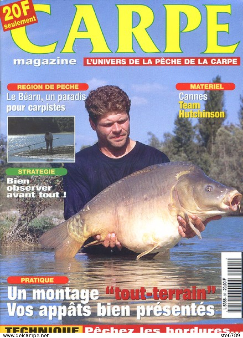 CARPE MAGAZINE N° 97 2000 Revue Du Pêcheur Pêche  Béarn - Hunting & Fishing