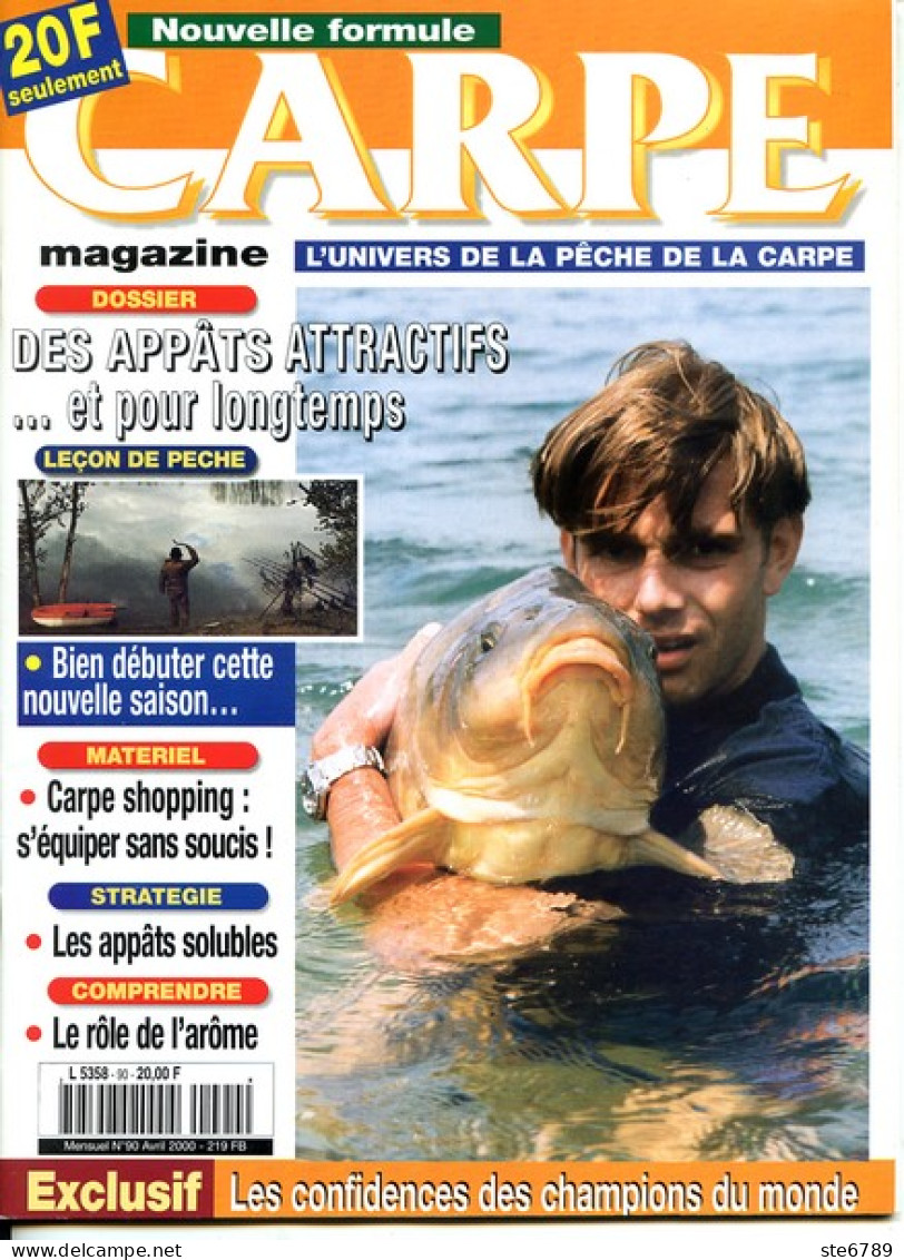 CARPE MAGAZINE N° 90 2000 Revue Du Pêcheur Pêche - Caza & Pezca