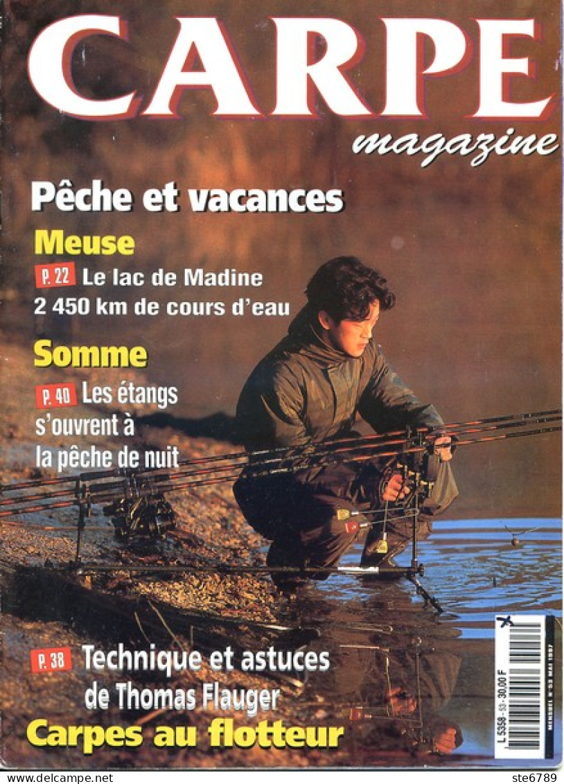 CARPE MAGAZINE N° 53  1997 Revue Du Pêcheur Pêche Meuse Somme - Chasse & Pêche