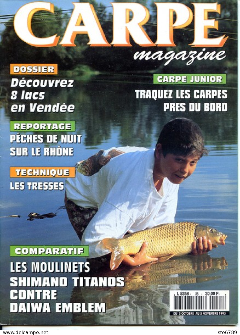 CARPE MAGAZINE N° 35  1995 Revue Du Pêcheur Pêche - Hunting & Fishing