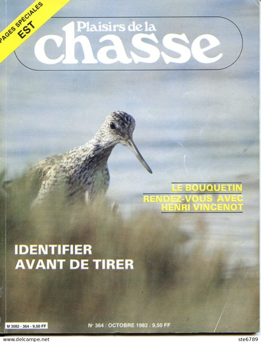 Plaisirs De La Chasse N° 364 1982 Spécial Région Est Ardennes Aube Jura Marne Meuse Haute Saone Vosges - Chasse & Pêche