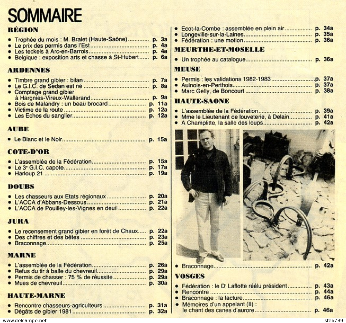 Plaisirs De La Chasse N° 361 1982 Spécial Région Est Ardennes Aube Jura Marne Meuse Haute Saone Vosges - Fischen + Jagen