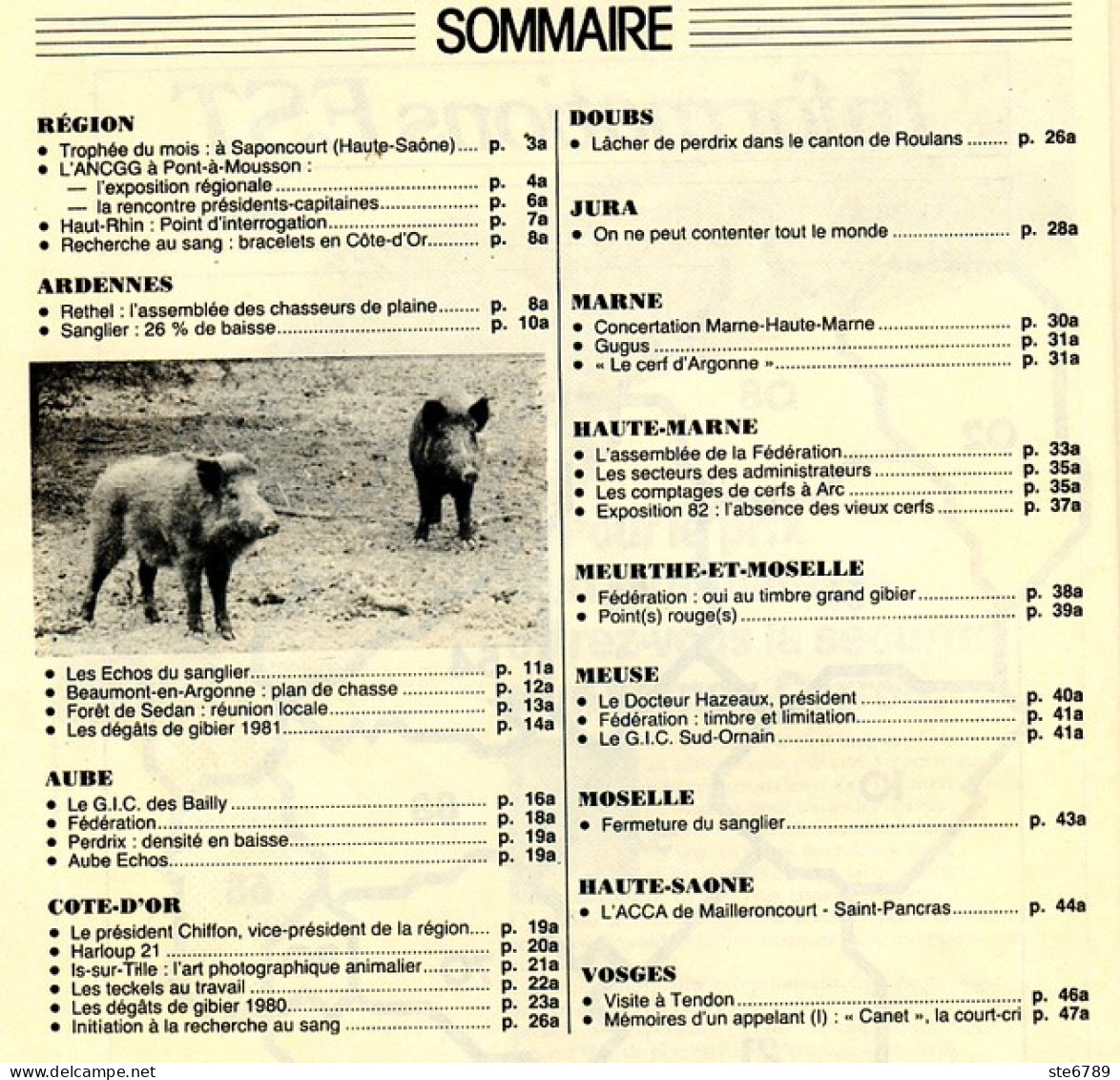 Plaisirs De La Chasse N° 360 1982 Spécial Région Est Ardennes Aube Jura Marne Meuse Haute Saone Vosges - Fischen + Jagen