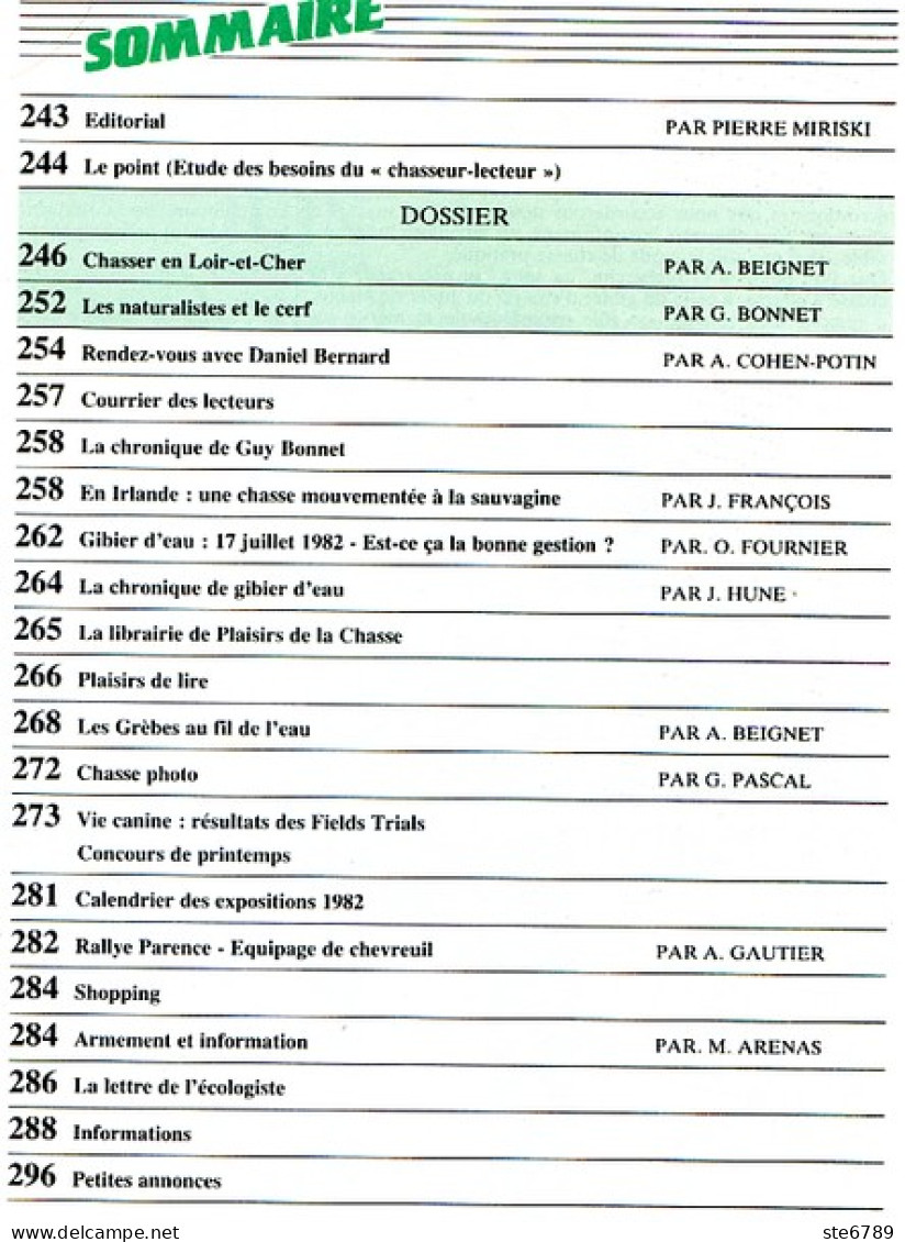 Plaisirs De La Chasse N° 360 1982 Spécial Région Est Ardennes Aube Jura Marne Meuse Haute Saone Vosges - Jagen En Vissen