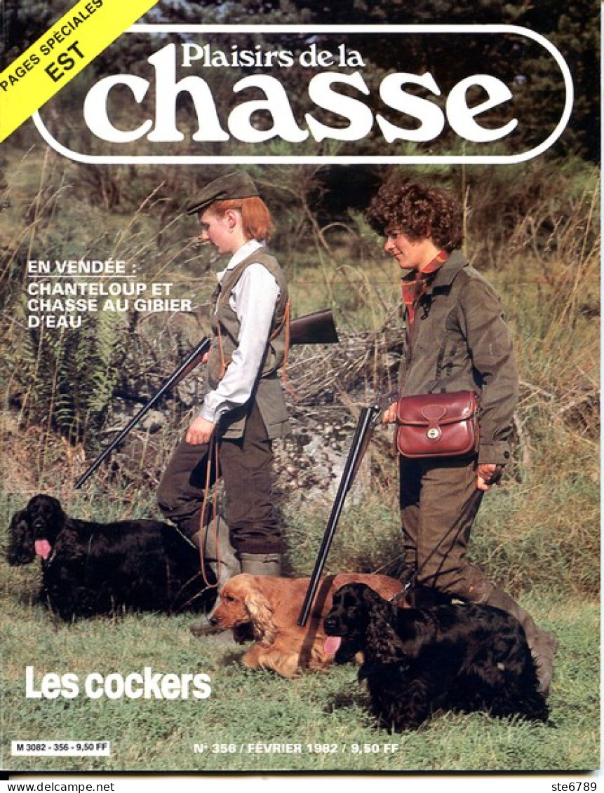Plaisirs De La Chasse N° 356 1982 Spécial Région Est Ardennes Aube Jura Marne Meuse Haute Saone Vosges - Chasse & Pêche