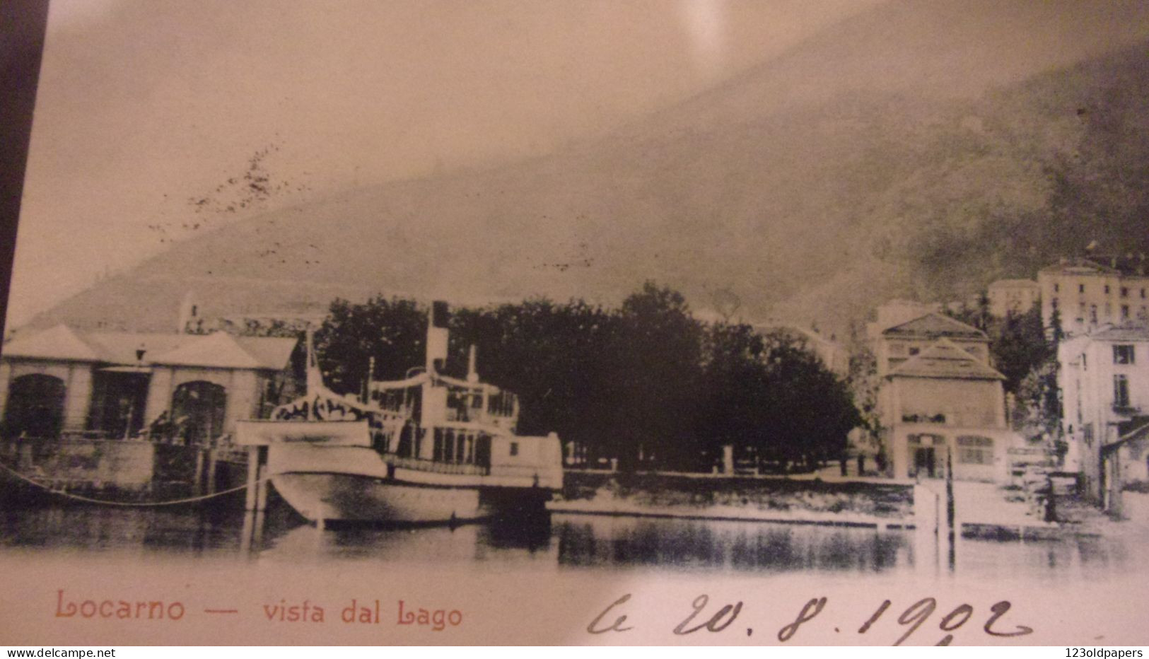 SUISSE  PRECURSEUR LOCARNO VISTA DAL LAGOVALLI BIASCA 1902 - Locarno