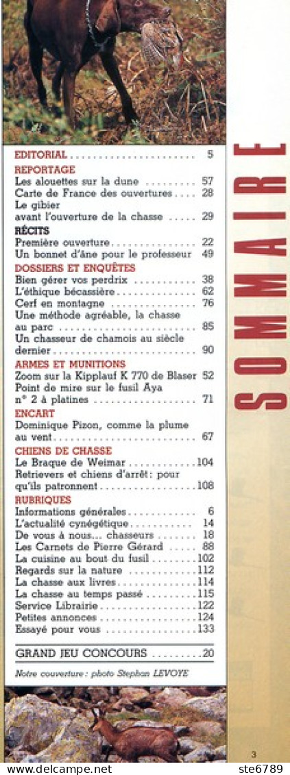 La Revue Nationale De LA CHASSE N° 565 Octobre 1994 Cerf , Chasseur Chamois , Perdrix - Hunting & Fishing