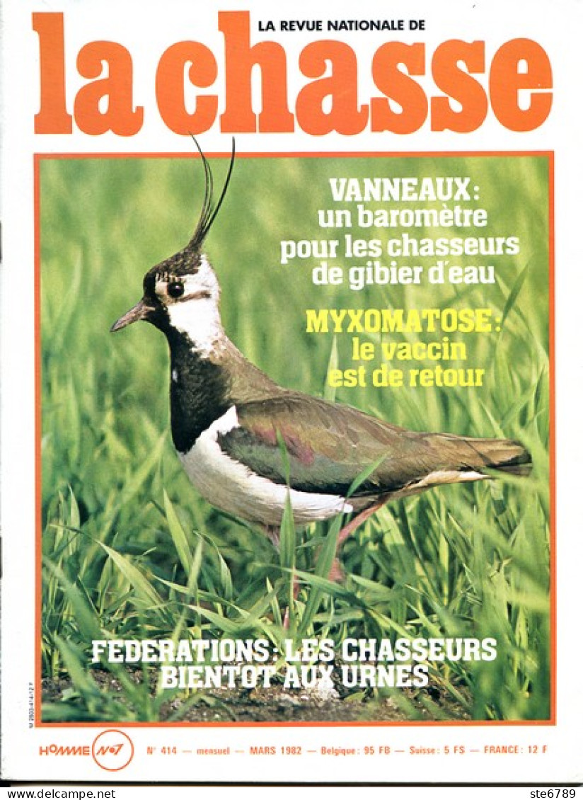 La Revue Nationale De LA CHASSE N° 414 Mars 1982 Vanneaux , Faisans Maygars - Fischen + Jagen