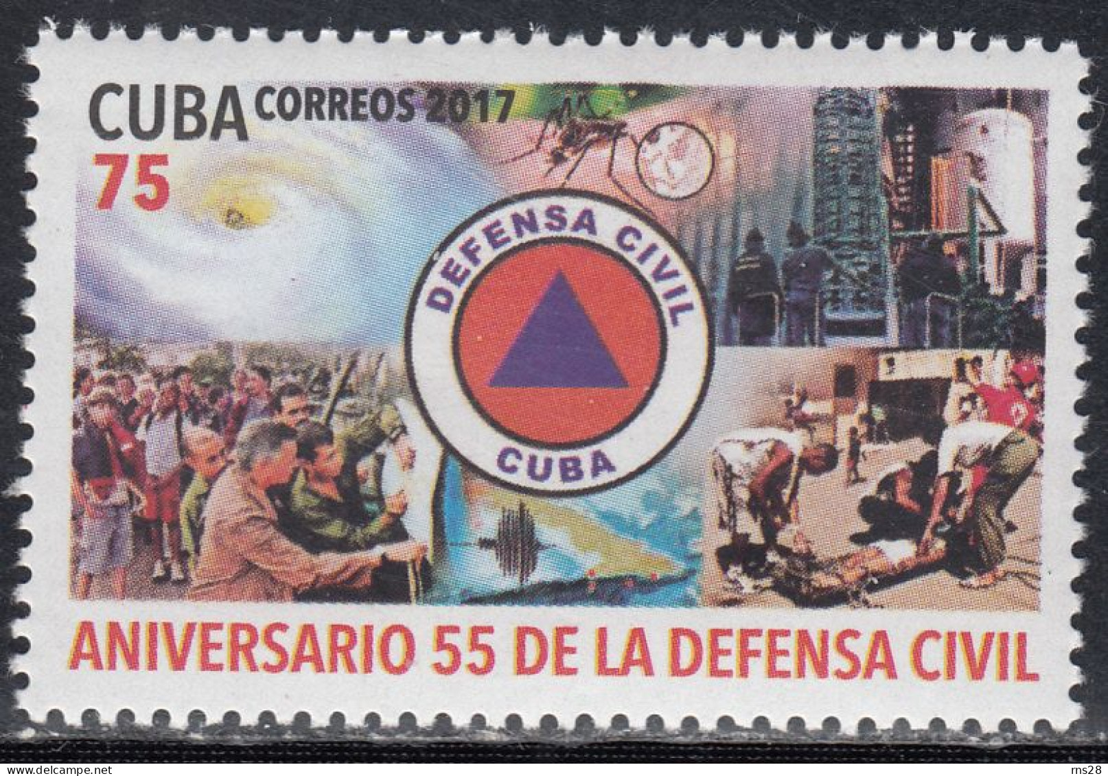 CUBA MNH 2017 Scott 5971  Defense - FDC