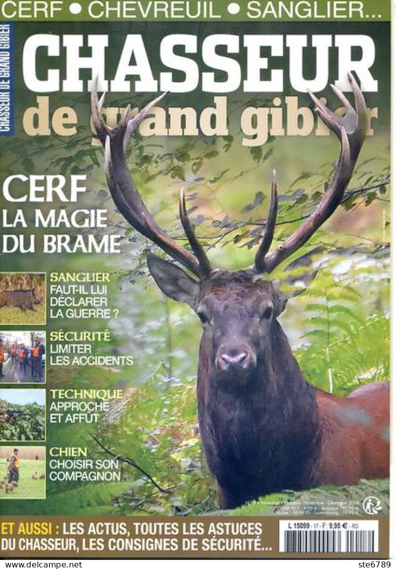 Chasseur De Grand Gibier N° 17 Cerf La Magie Du Brame , Sanglier - Chasse & Pêche