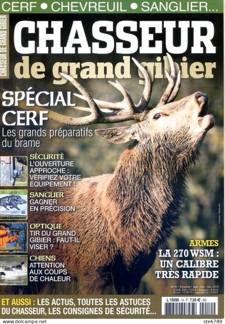 Chasseur De Grand Gibier N° 10 Special Cerf  Preparatifs Brame - Jagen En Vissen