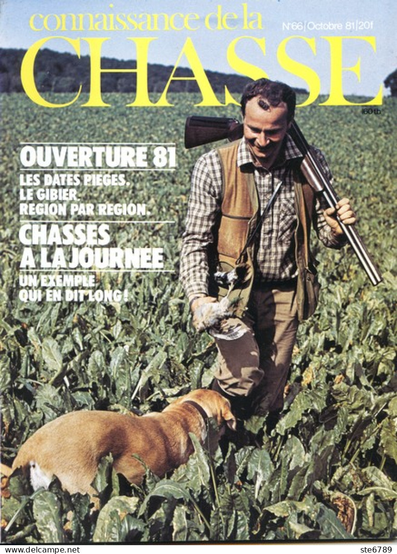 CONNAISSANCE DE LA CHASSE N° 66 1981 Animaux Sauvages - Hunting & Fishing