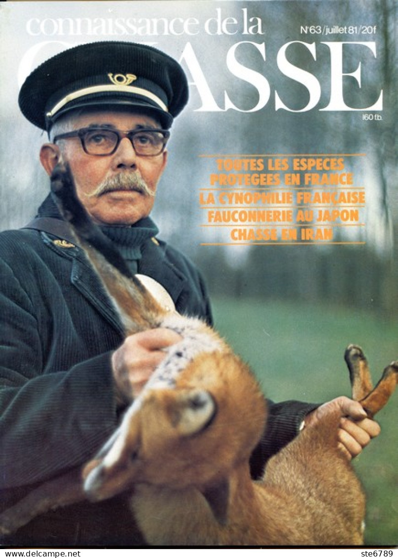 CONNAISSANCE DE LA CHASSE N° 63 1981 Animaux Sauvages - Fischen + Jagen