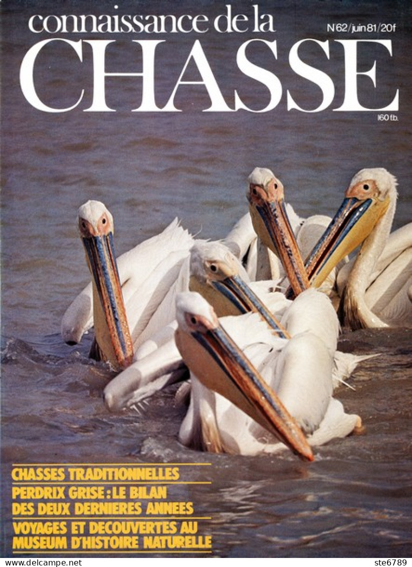 CONNAISSANCE DE LA CHASSE N° 62 1981 Animaux Sauvages - Chasse & Pêche