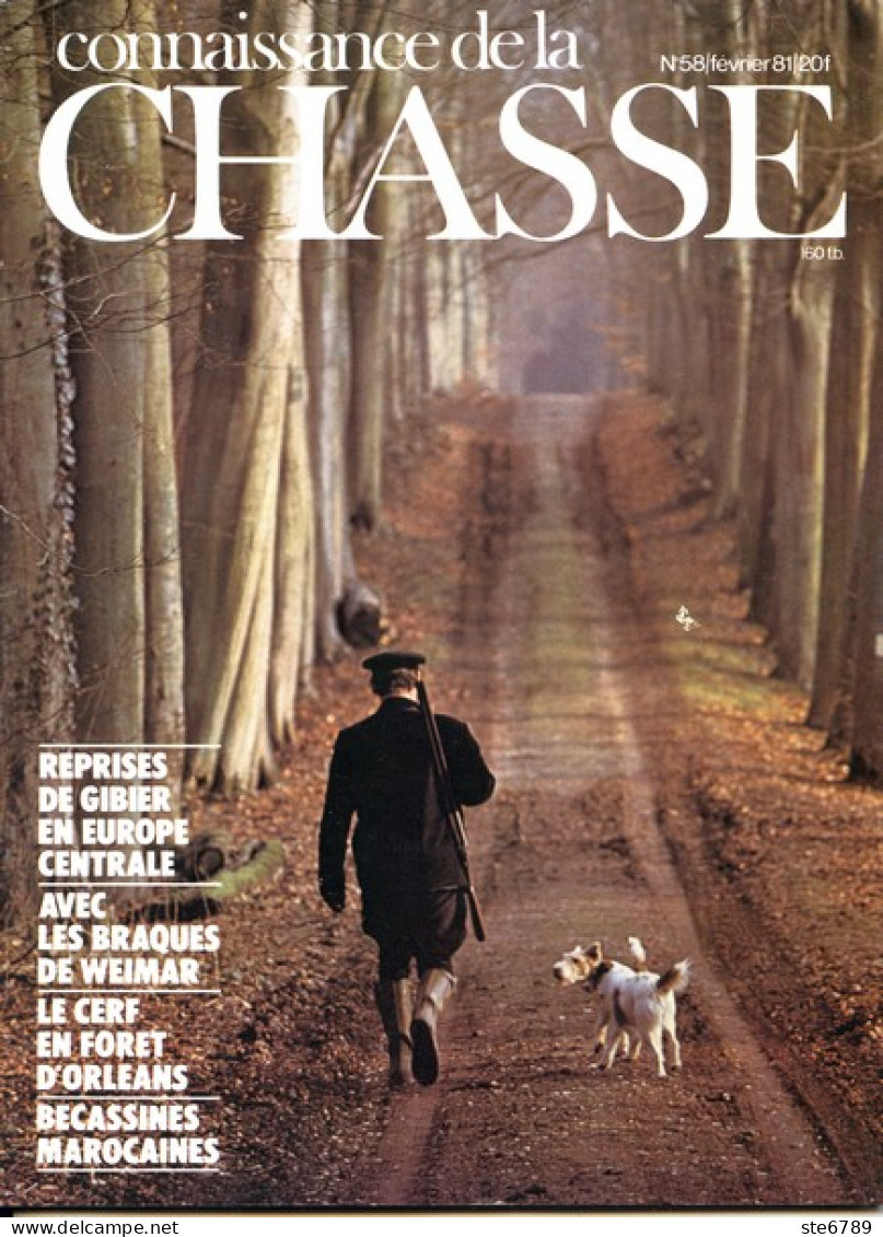 CONNAISSANCE DE LA CHASSE N° 58 1981 Animaux Sauvages - Hunting & Fishing