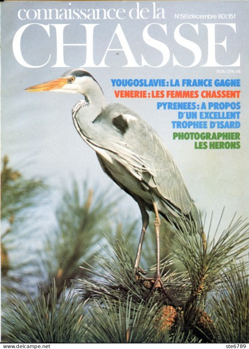 CONNAISSANCE DE LA CHASSE N° 56 1980 Animaux Sauvages - Chasse & Pêche