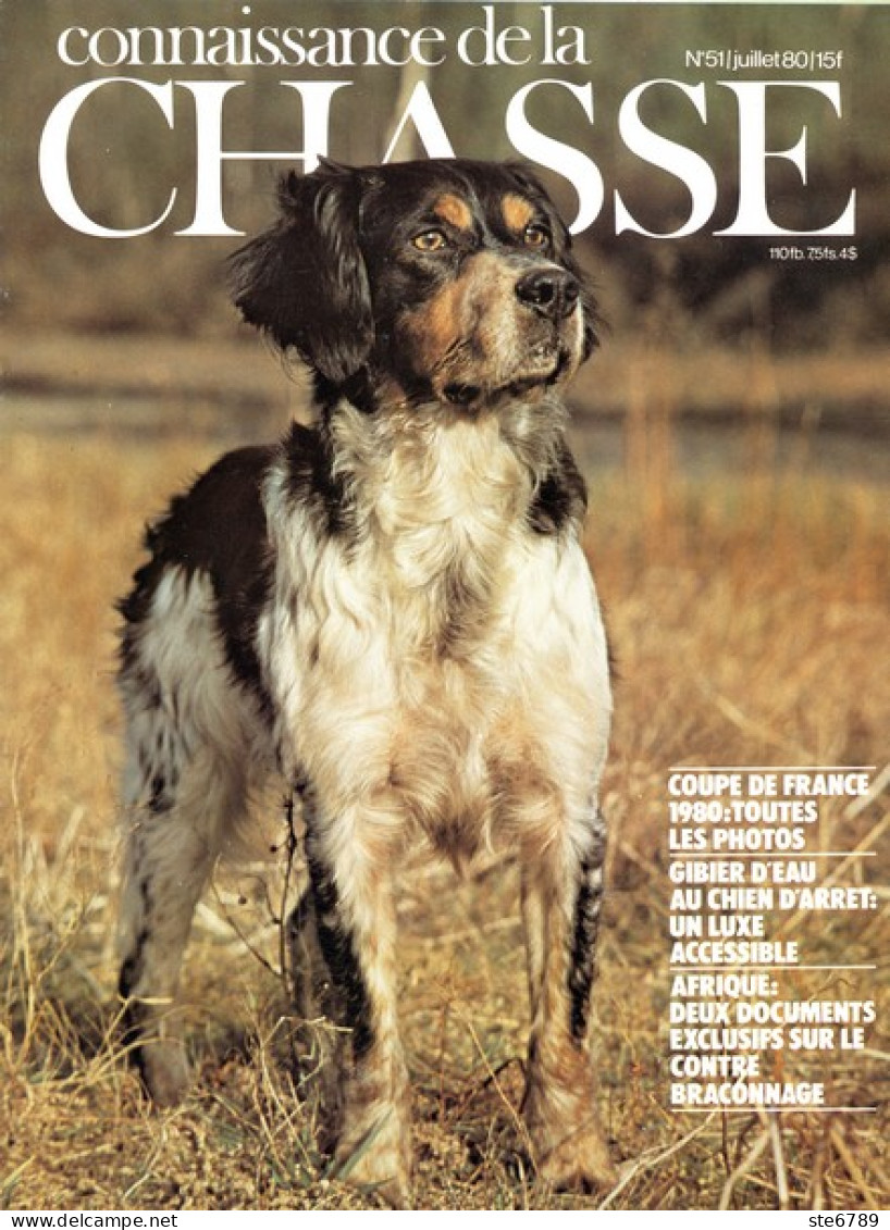 CONNAISSANCE DE LA CHASSE N° 51 1980 Animaux Sauvages - Caza & Pezca