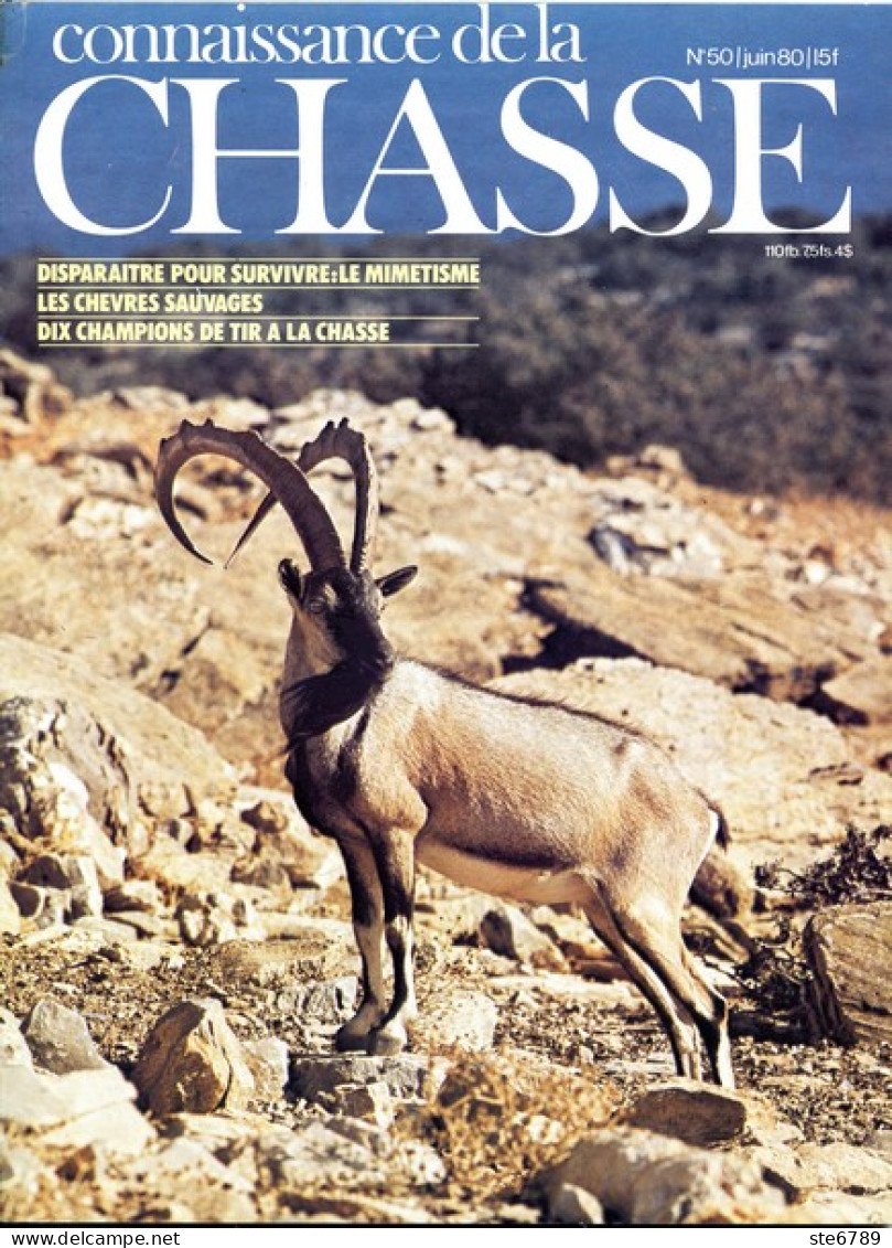 CONNAISSANCE DE LA CHASSE N° 50 1980 Animaux Sauvages - Caza & Pezca