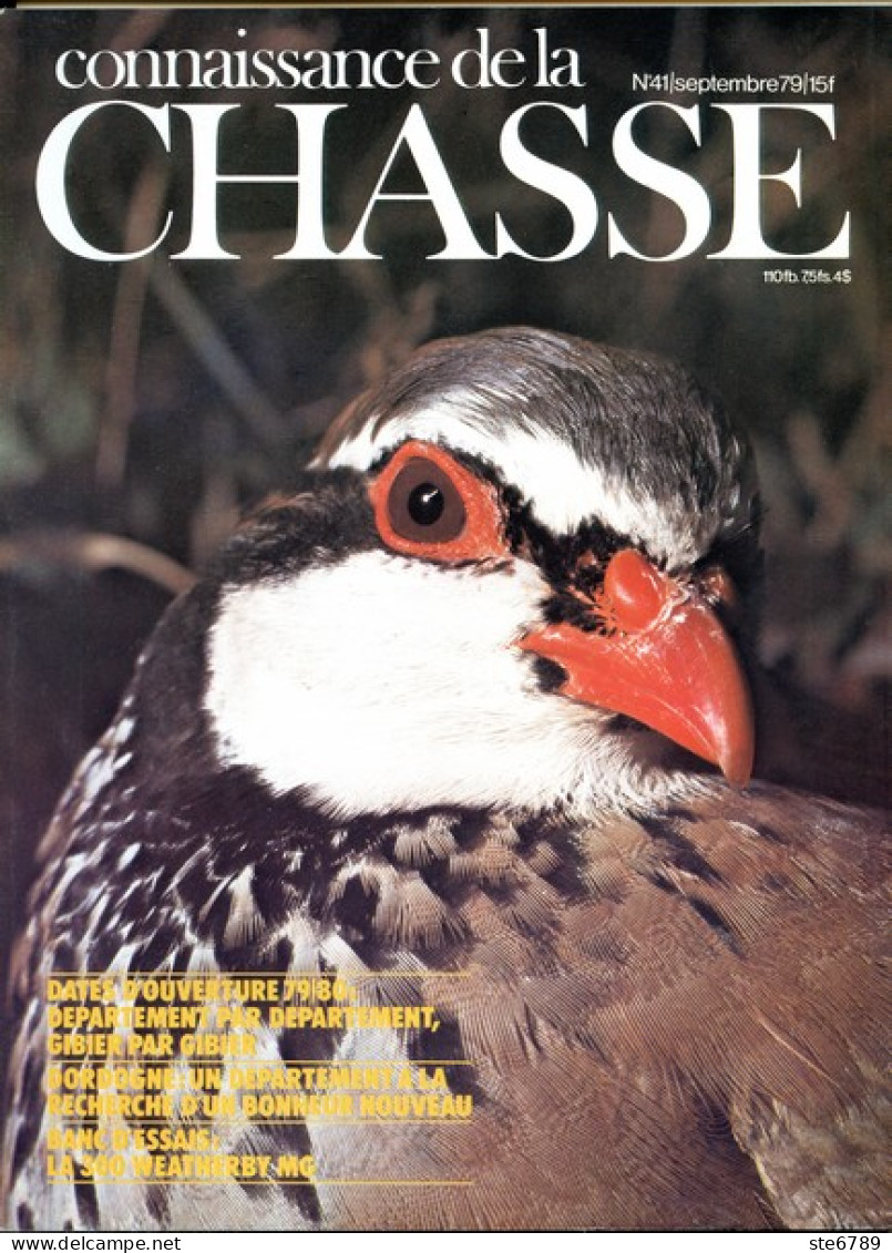 CONNAISSANCE DE LA CHASSE N° 41 1979 Animaux Sauvages - Caccia & Pesca