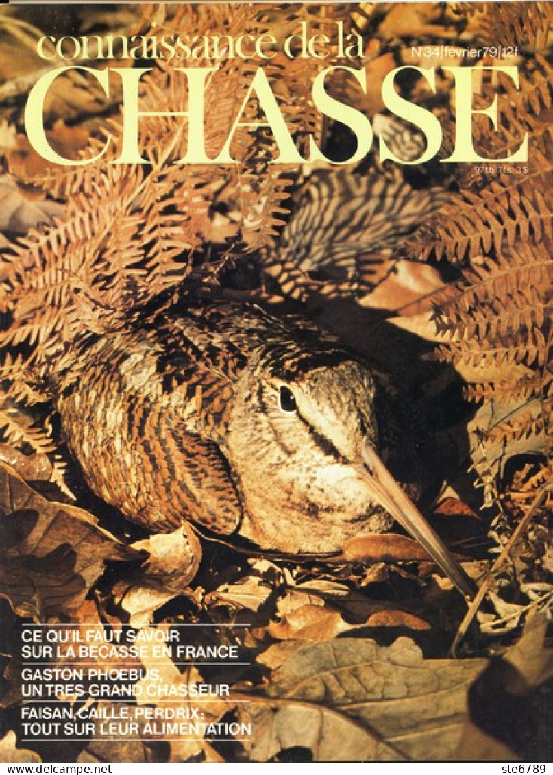 CONNAISSANCE DE LA CHASSE N° 34 1979 Animaux Sauvages - Hunting & Fishing