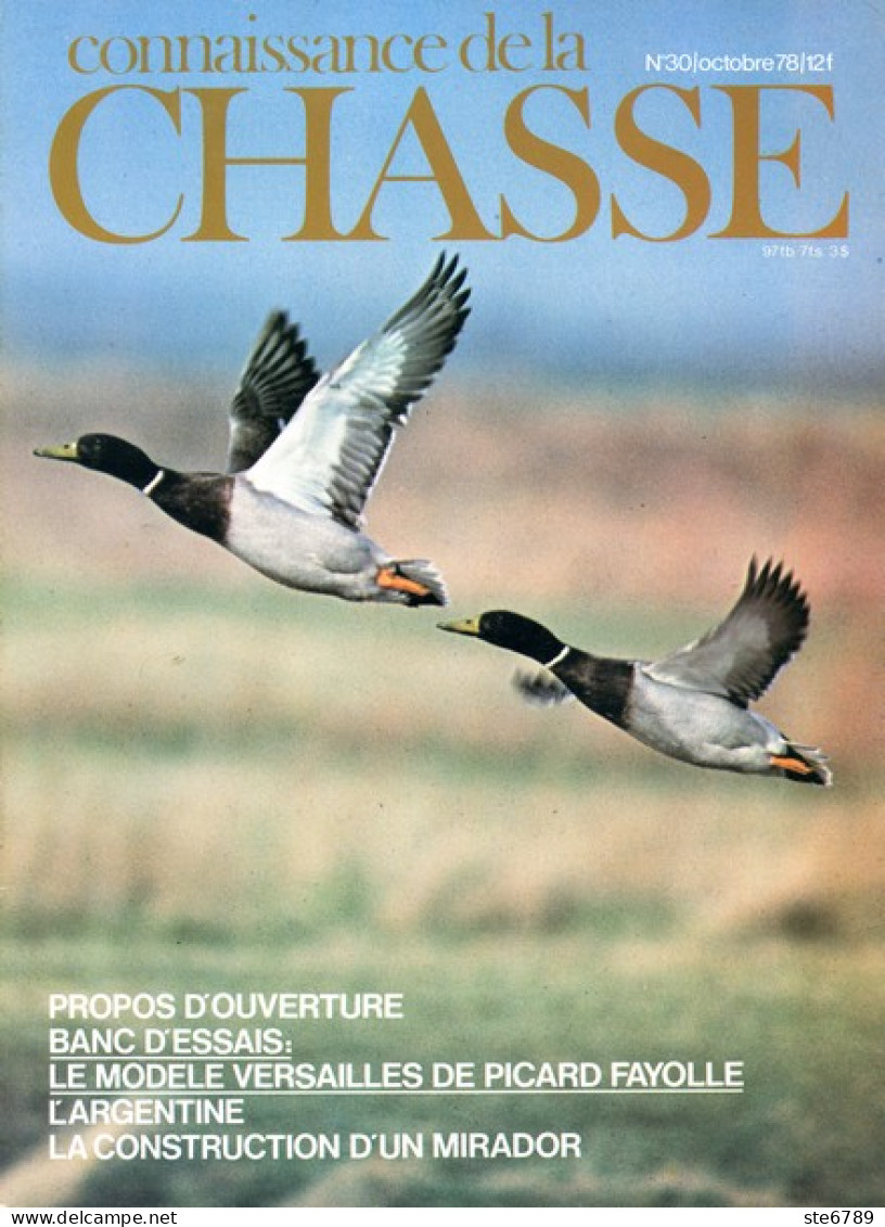 CONNAISSANCE DE LA CHASSE N° 30 1978 Animaux Sauvages - Fischen + Jagen