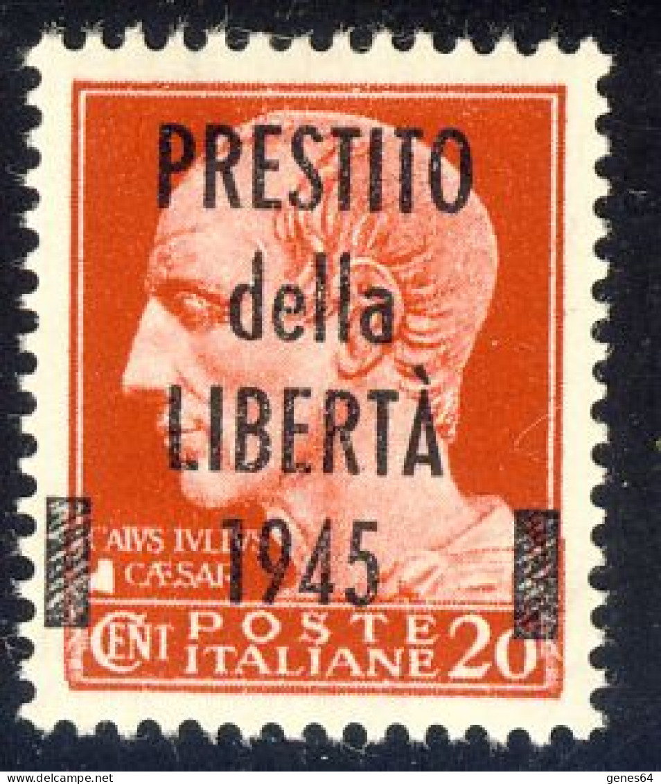 1945 - Emissione Di Viareggio - Imperiale 20 C. Soprastampato "Prestito Della Libertà 1945" Nuovo MNH - Emissions Locales/autonomes