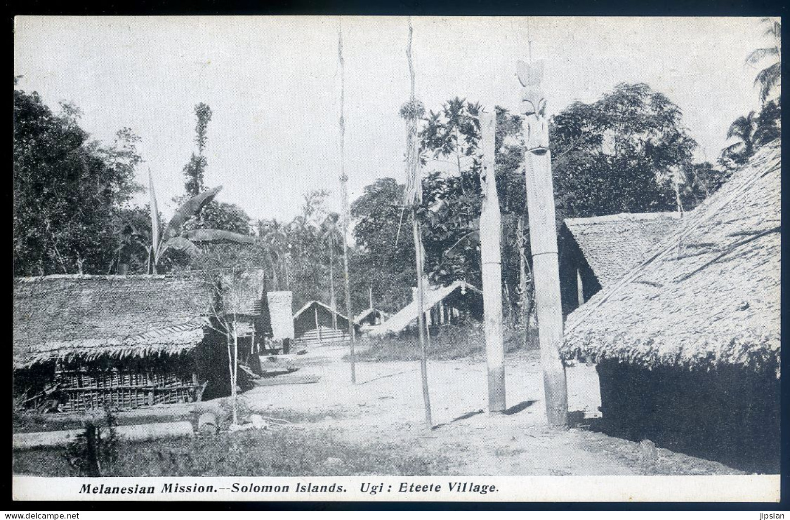 Cpa Océanie -- Melanesian Mission - Solomon Islands - Ugi : Eteete Village -- Les ïles Salomon   LANR65 - Isole Salomon