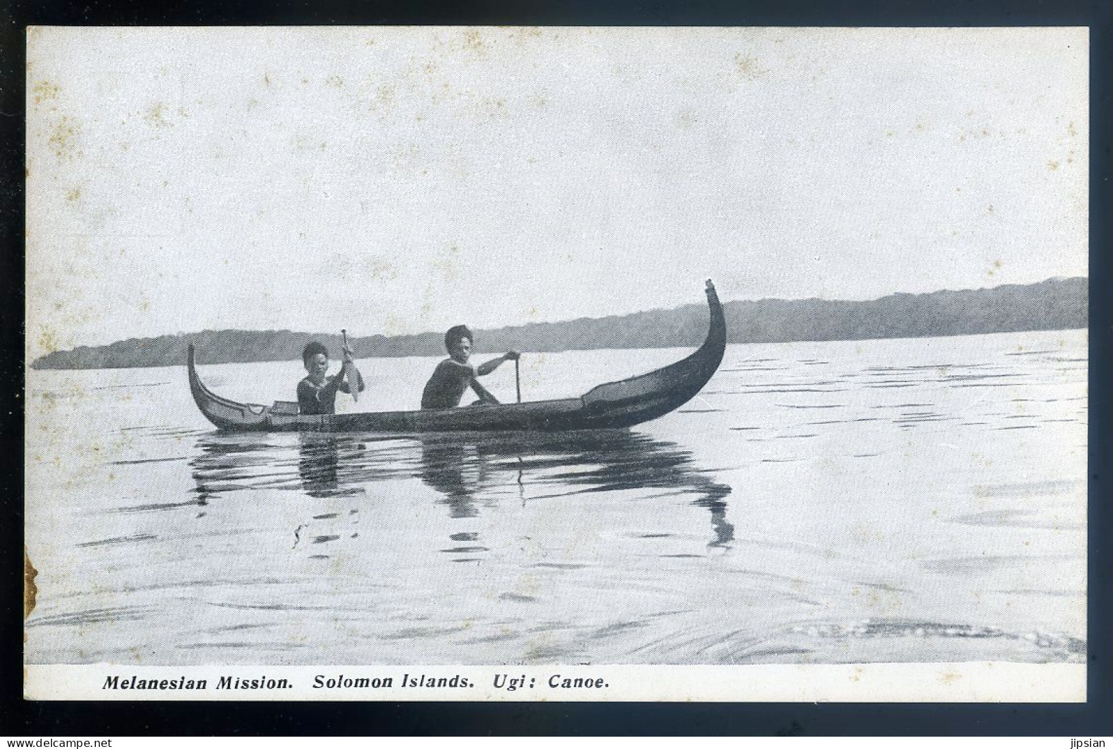 Cpa Océanie -- Melanesian Mission - Solomon Islands -  Ugi : Canoe  -- Les ïles Salomon   LANR65 - Salomon