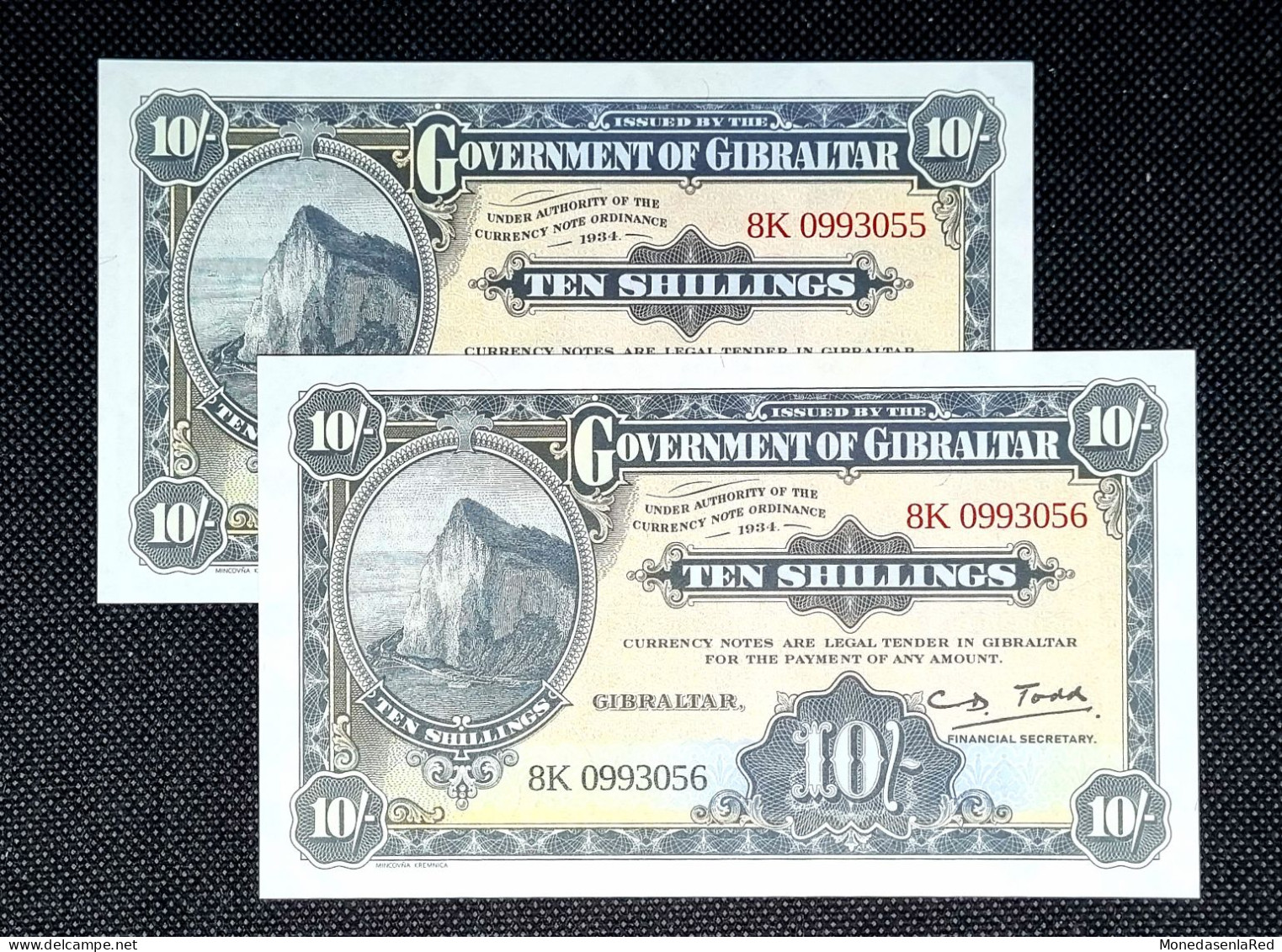 GIBRALTAR 10 POUNDS CORRELATIVE 2016 SC / UNC . UK P-41a - Gibilterra